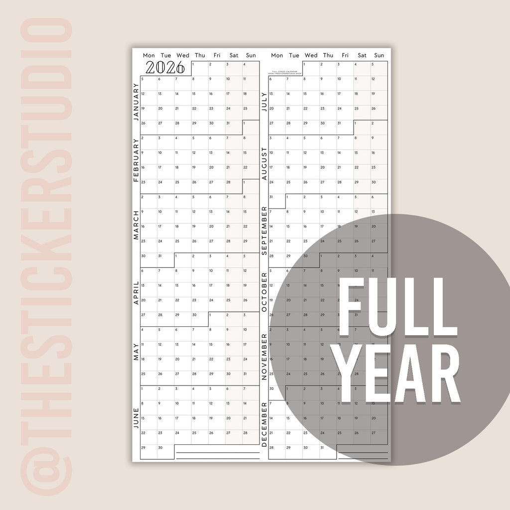 2026 Chaos Calendar • FULL CHAOS