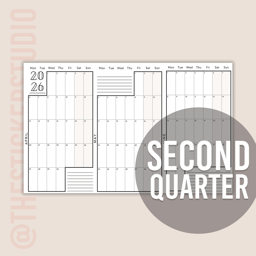 2026 Chaos Calendar • QUARTER CHAOS
