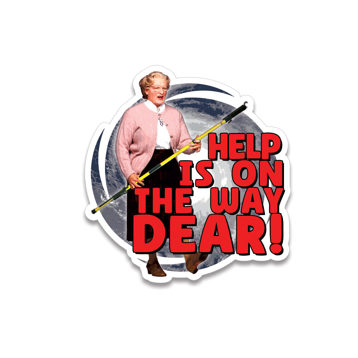 Sticker • storm call, help is on the way dear!