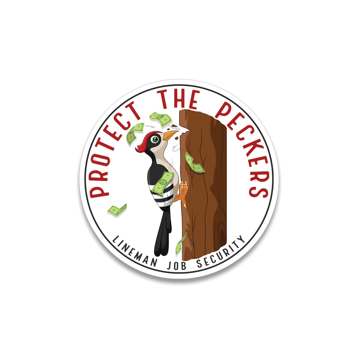 Sticker • protect the peckers