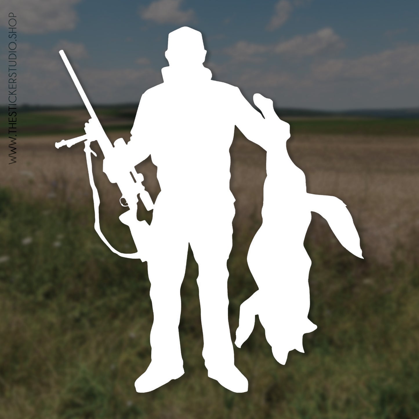 Transfer Decal · Coyote Hunter Silhouette